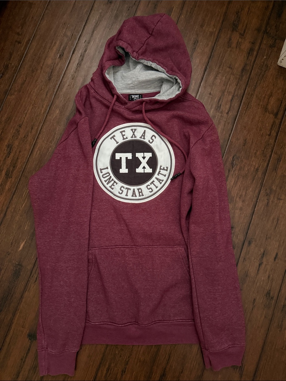 Texas TX Maroon Hooded Sweatshirt - Unbranded